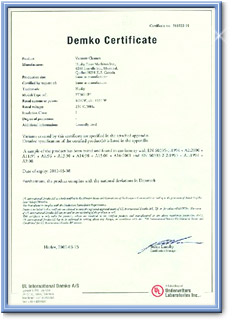 Сертификат качества системы пылеудаления Husky